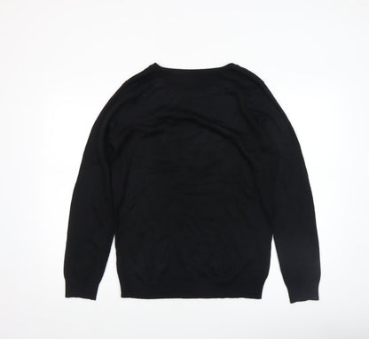 Womens UK Size 10 Dorothy Perkins Black Pullover Jumper