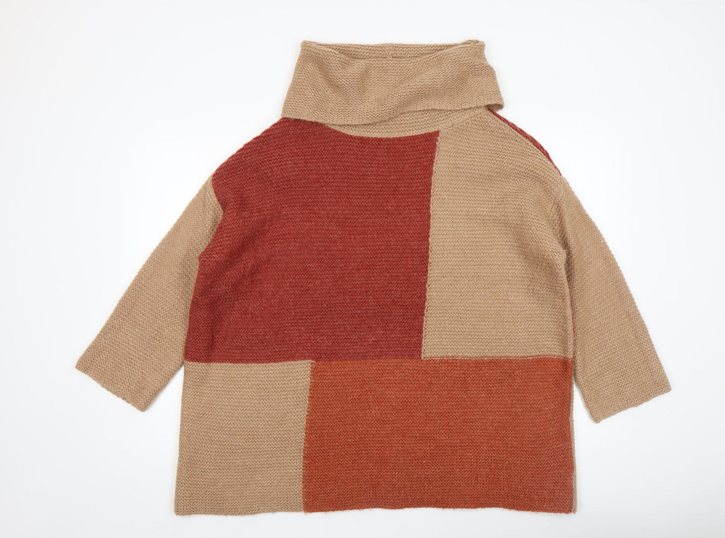 Womens UK Size L Isle Collection Beige Pullover Jumper