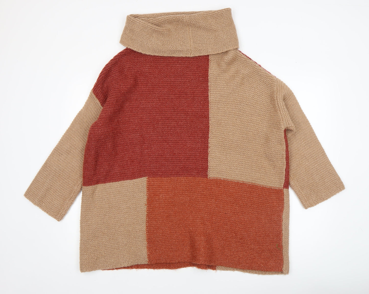 Womens UK Size L Isle Collection Beige Pullover Jumper