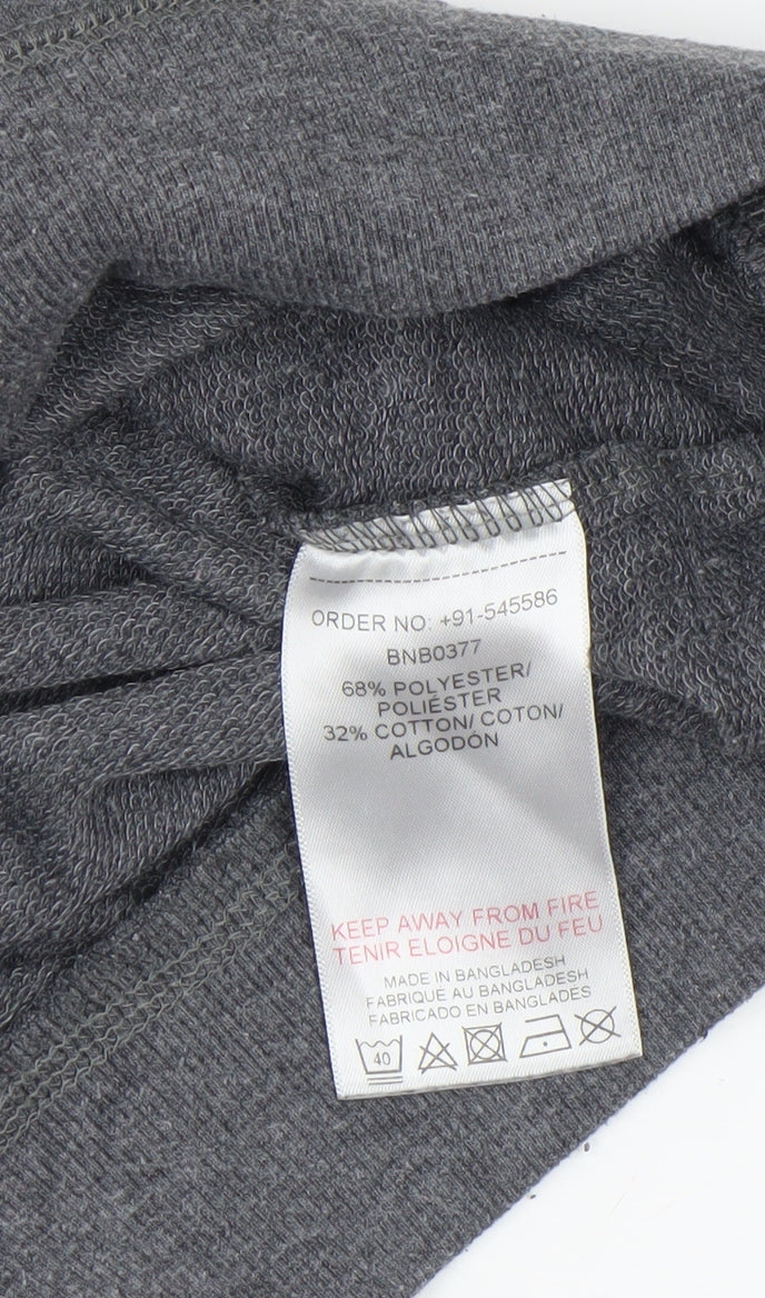 Womens UK Size 10 Blonde+Blonde Grey Basic T-Shirt