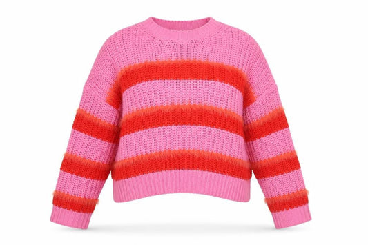 Womens UK Size S Bershka Multicoloured Pullover Jumper