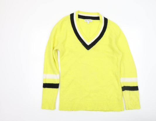 Womens UK Size S Marks and Spencer Yellow Pullover Jumper
