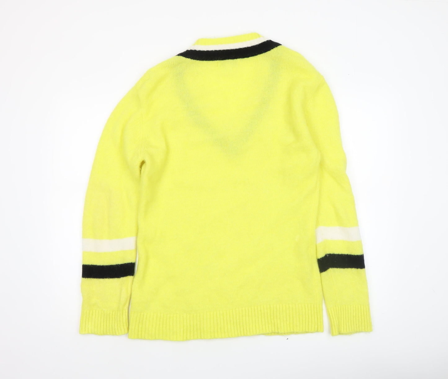 Womens UK Size S Marks and Spencer Yellow Pullover Jumper