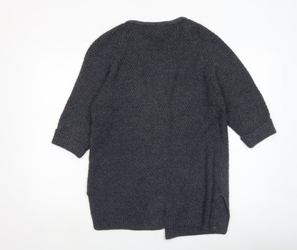 Womens UK Size 10 FatFace Grey Cardigan Jumper