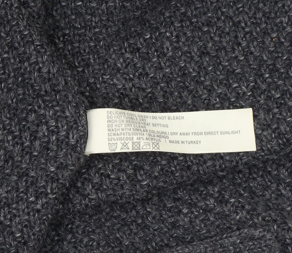 Womens UK Size 10 FatFace Grey Cardigan Jumper