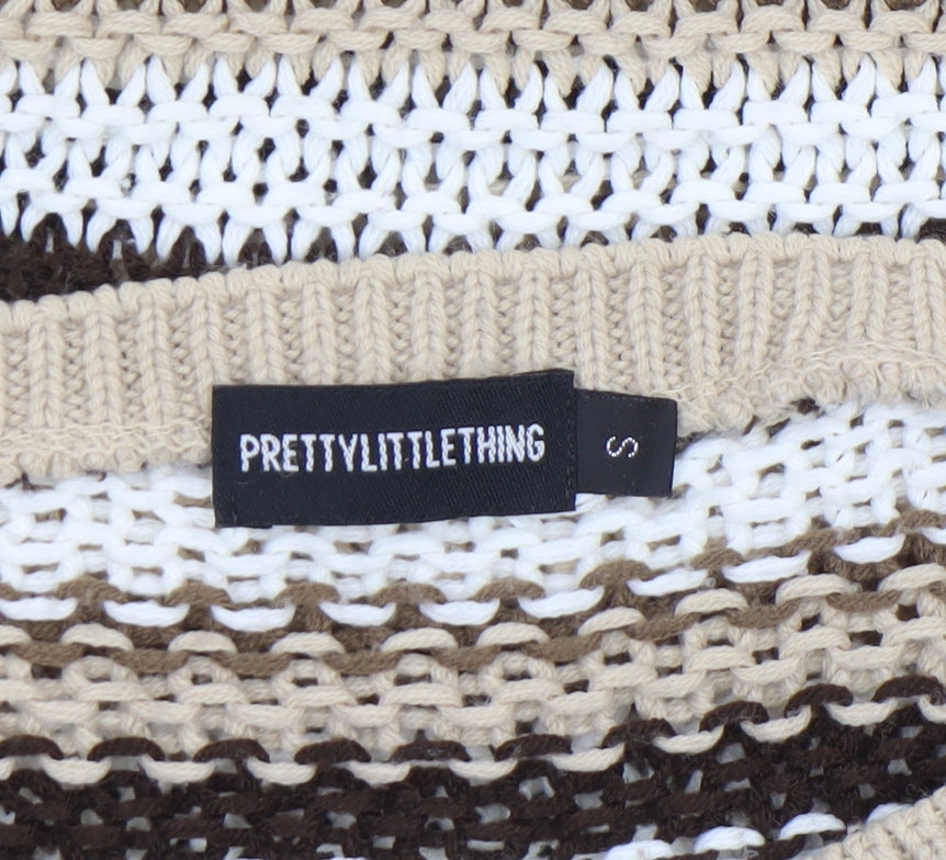 Womens UK Size S PRETTYLITTLETHING Multicoloured Pullover Jumper