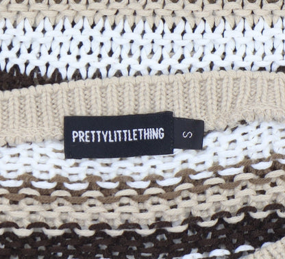 Womens UK Size S PRETTYLITTLETHING Multicoloured Pullover Jumper