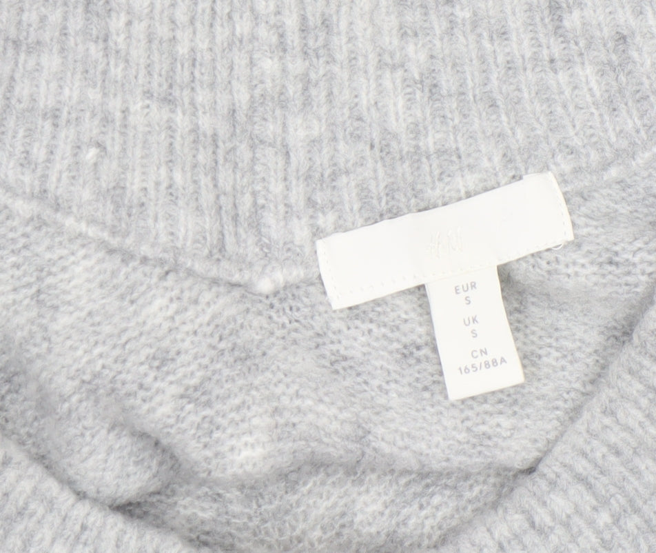 Womens UK Size S H&M Grey Pullover Jumper