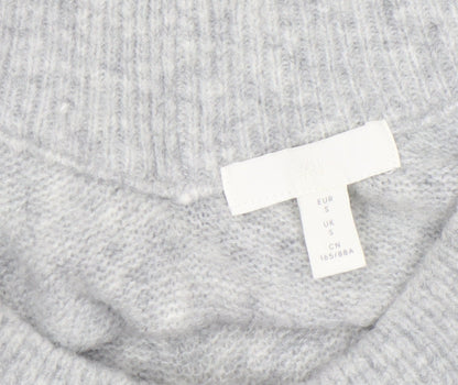 Womens UK Size S H&M Grey Pullover Jumper
