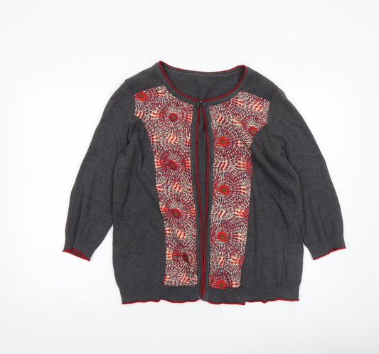 Womens UK Size 14 Marks and Spencer Grey Cardigan Jumper