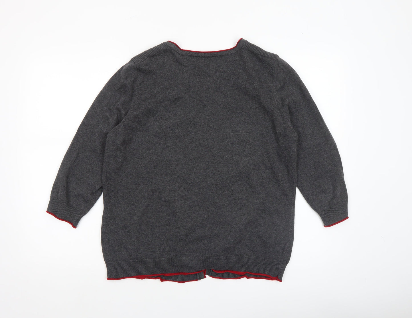 Womens UK Size 14 Marks and Spencer Grey Cardigan Jumper