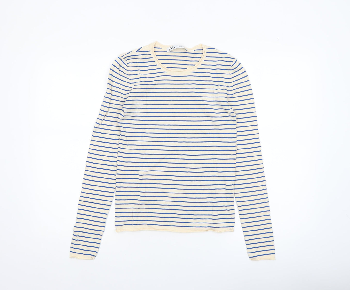 Womens UK Size 12 Zara Beige Pullover Jumper