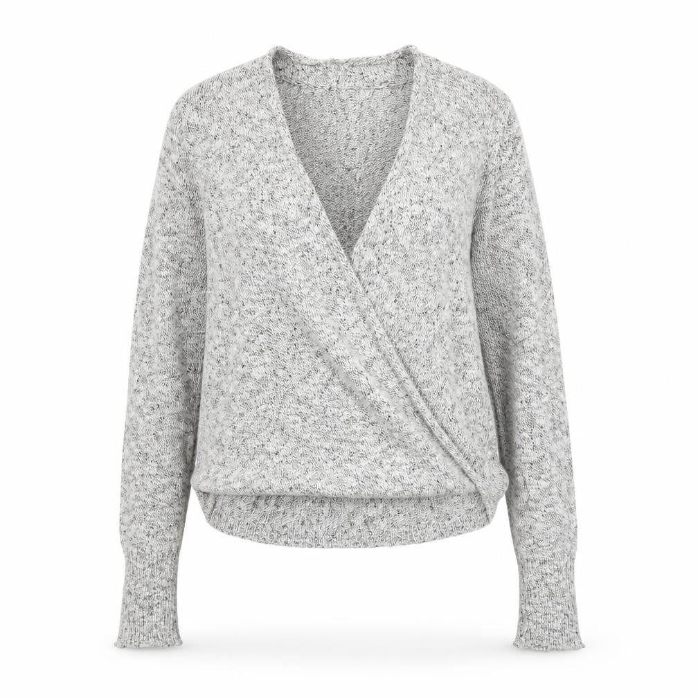 Womens UK Size S Abercrombie & Fitch Grey Wrap Jumper