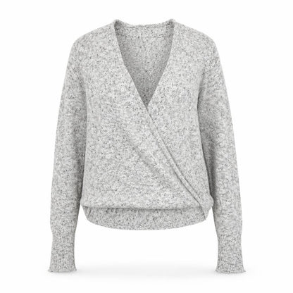 Womens UK Size S Abercrombie & Fitch Grey Wrap Jumper