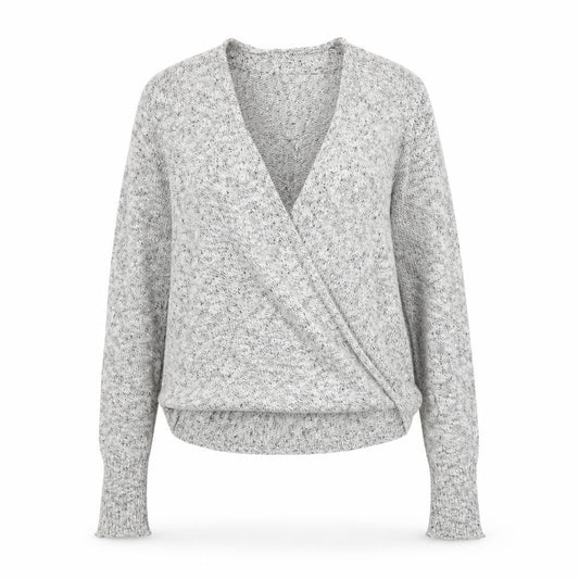 Womens UK Size S Abercrombie & Fitch Grey Wrap Jumper