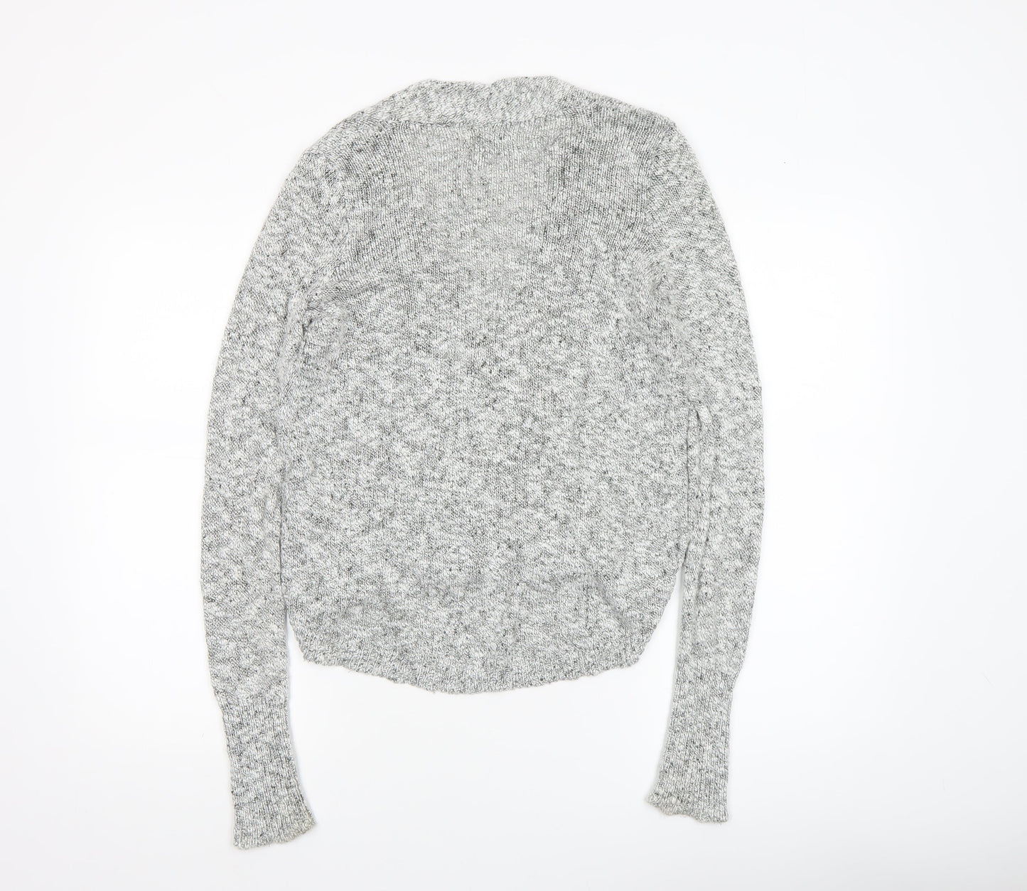Womens UK Size S Abercrombie & Fitch Grey Wrap Jumper