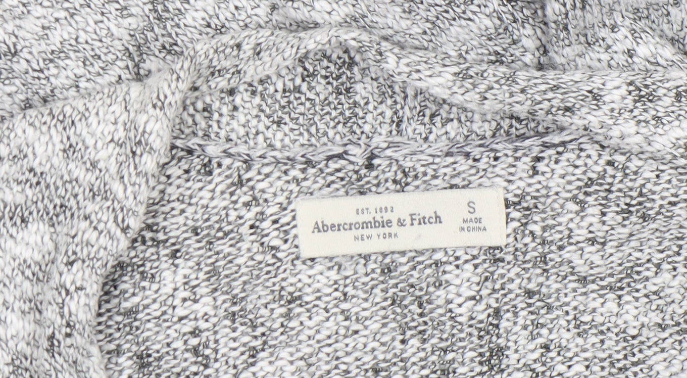 Womens UK Size S Abercrombie & Fitch Grey Wrap Jumper