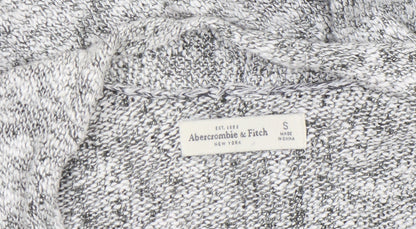 Womens UK Size S Abercrombie & Fitch Grey Wrap Jumper