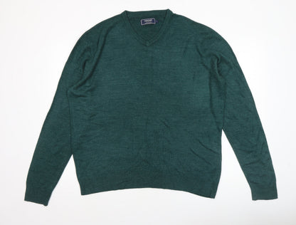 Mens UK Size L Maine New England Green Pullover Jumper