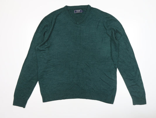 Mens UK Size L Maine New England Green Pullover Jumper