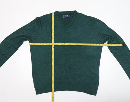Mens UK Size L Maine New England Green Pullover Jumper