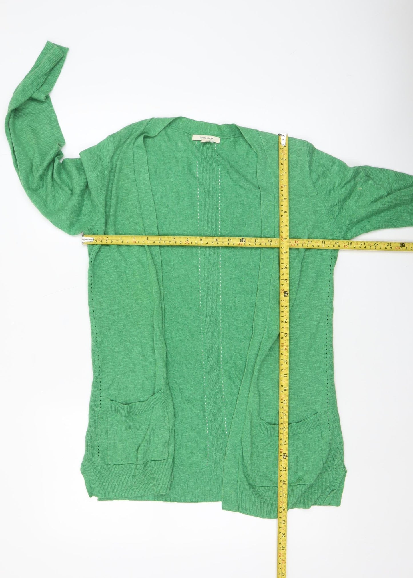 Womens UK Size 8 White Stuff Green Cardigan Jumper