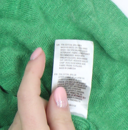 Womens UK Size 8 White Stuff Green Cardigan Jumper