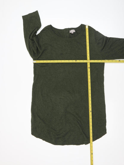 Womens UK Size L Patra Green Henley Jumper