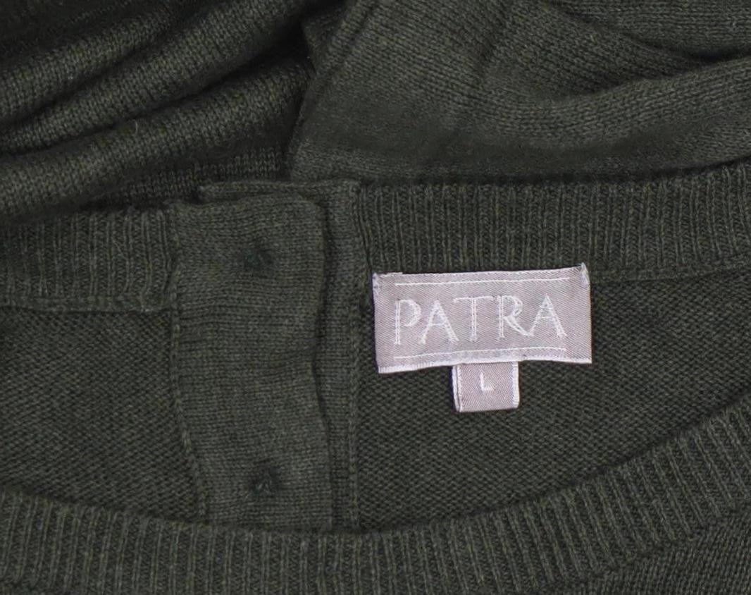 Womens UK Size L Patra Green Henley Jumper
