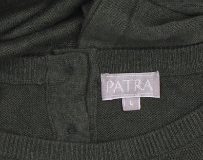 Womens UK Size L Patra Green Henley Jumper
