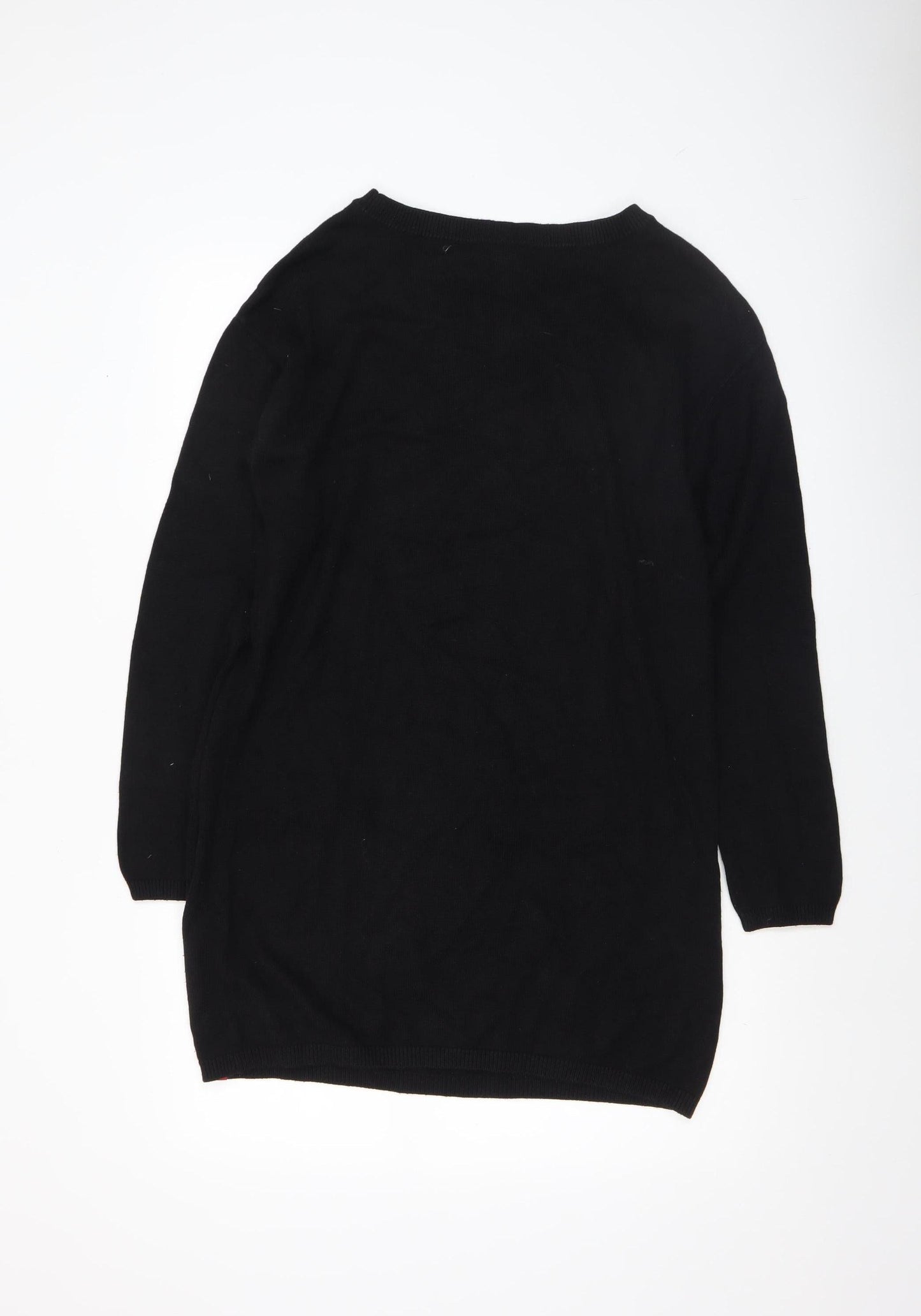 Womens UK Size M EDC Black Tunic Jumper