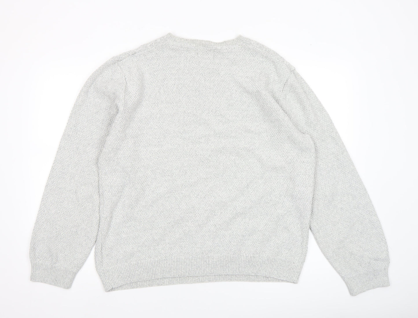Mens UK Size XL Marks and Spencer Grey Pullover Jumper