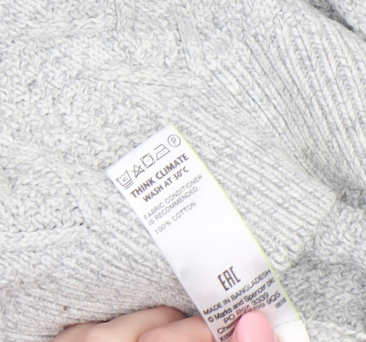 Mens UK Size XL Marks and Spencer Grey Pullover Jumper