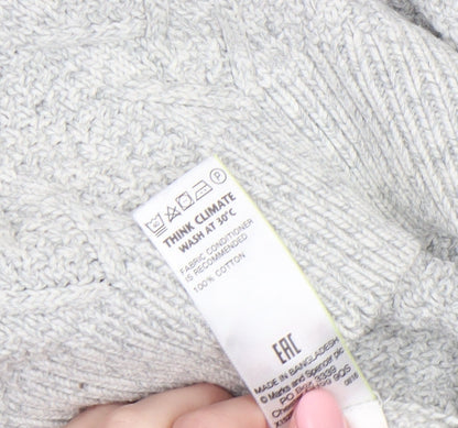 Mens UK Size XL Marks and Spencer Grey Pullover Jumper