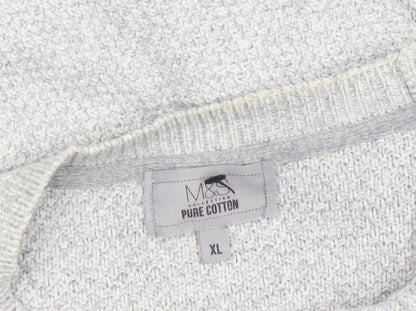 Mens UK Size XL Marks and Spencer Grey Pullover Jumper