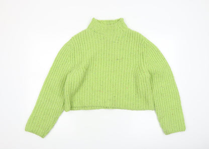 Womens UK Size 8 Stradivarius Green Pullover Jumper