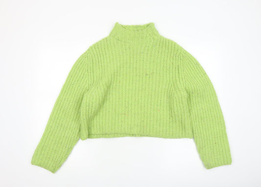 Womens UK Size 8 Stradivarius Green Pullover Jumper