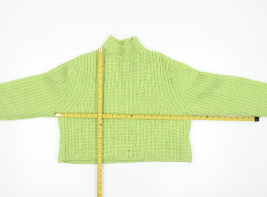 Womens UK Size 8 Stradivarius Green Pullover Jumper