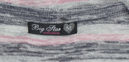 Womens UK Size M BIG STAR Multicoloured Cardigan Jumper