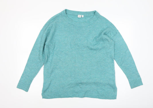 Womens UK Size M Gap Green Pullover Jumper