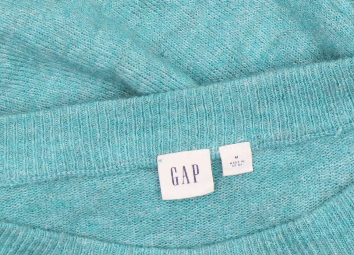 Womens UK Size M Gap Green Pullover Jumper
