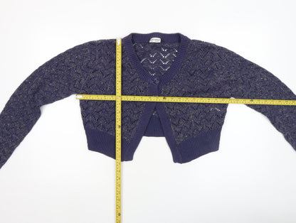 Womens UK Size 16-18 Atmosphere Blue Cardigan Jumper