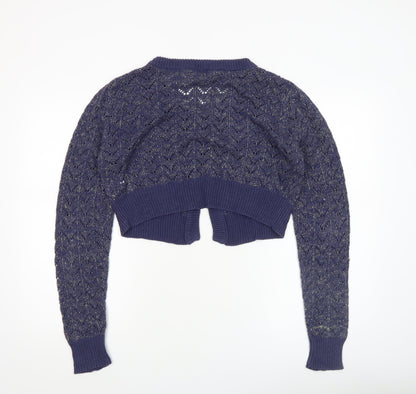 Womens UK Size 16-18 Atmosphere Blue Cardigan Jumper