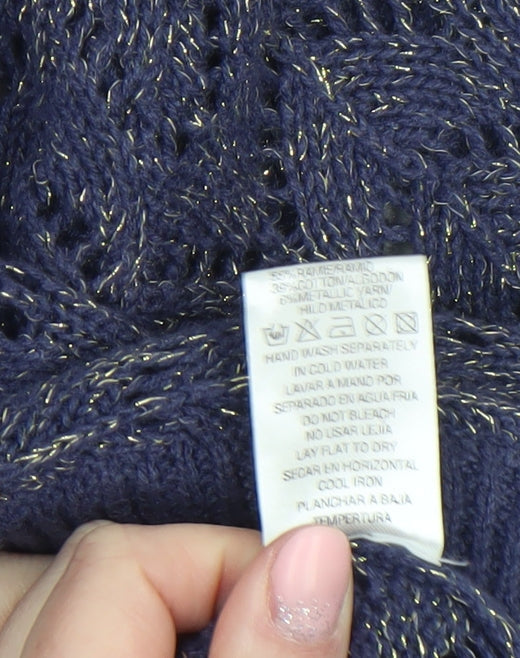 Womens UK Size 16-18 Atmosphere Blue Cardigan Jumper