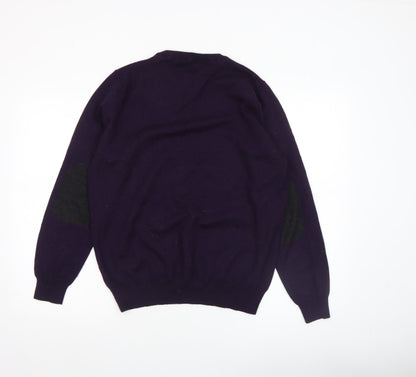 Mens UK Size L River Island Purple Pullover Jumper