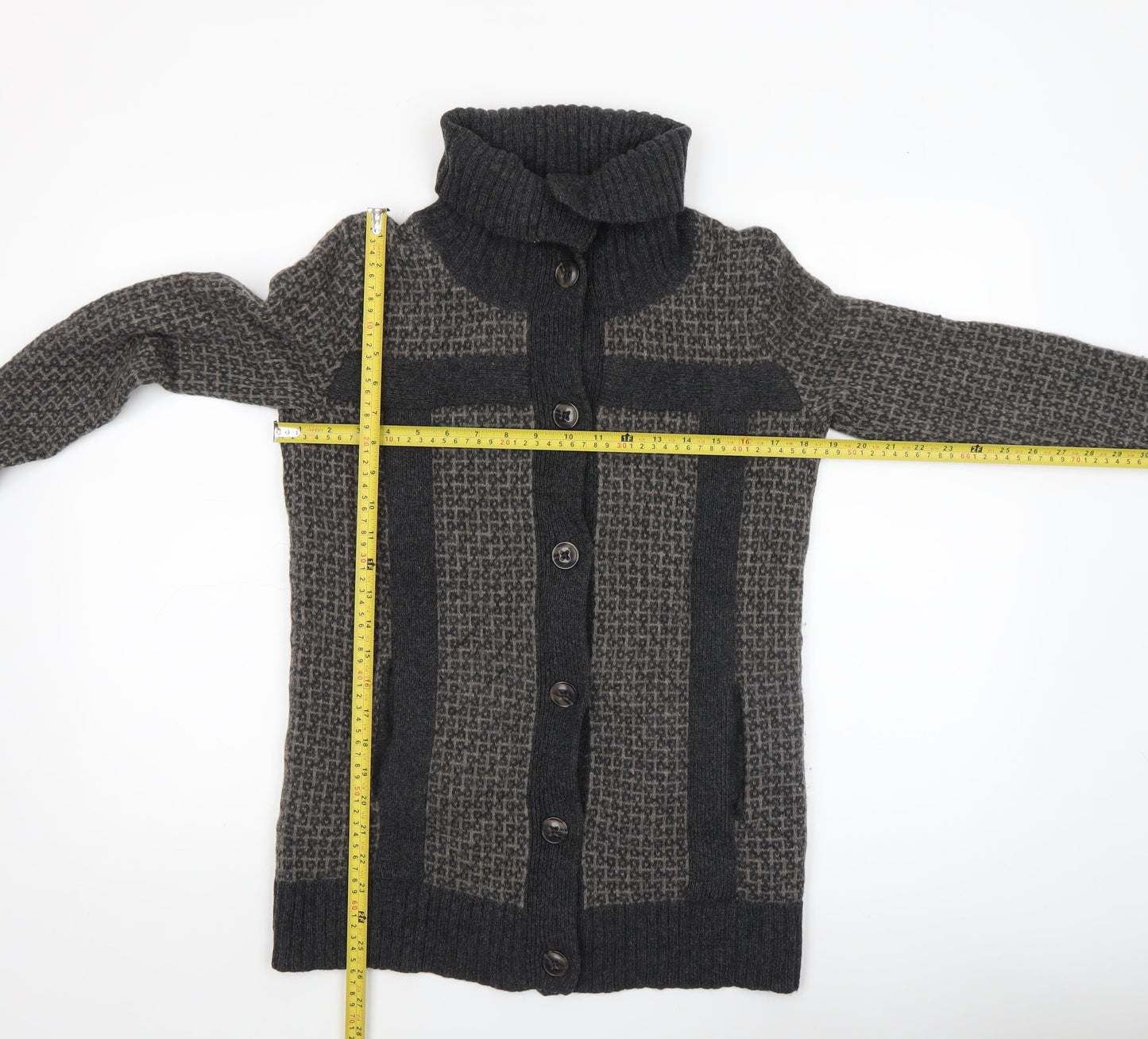 Womens UK Size S Gap Grey Cardigan Jumper
