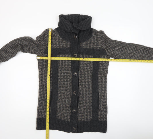 Womens UK Size S Gap Grey Cardigan Jumper