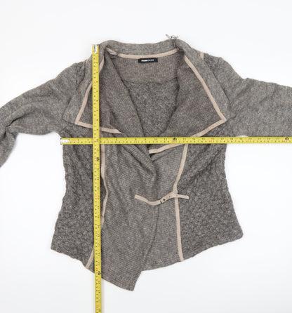 Womens UK Size 14 FRANK WALDER Grey Cardigan Jumper