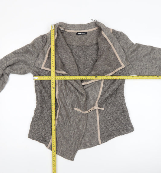 Womens UK Size 14 FRANK WALDER Grey Cardigan Jumper