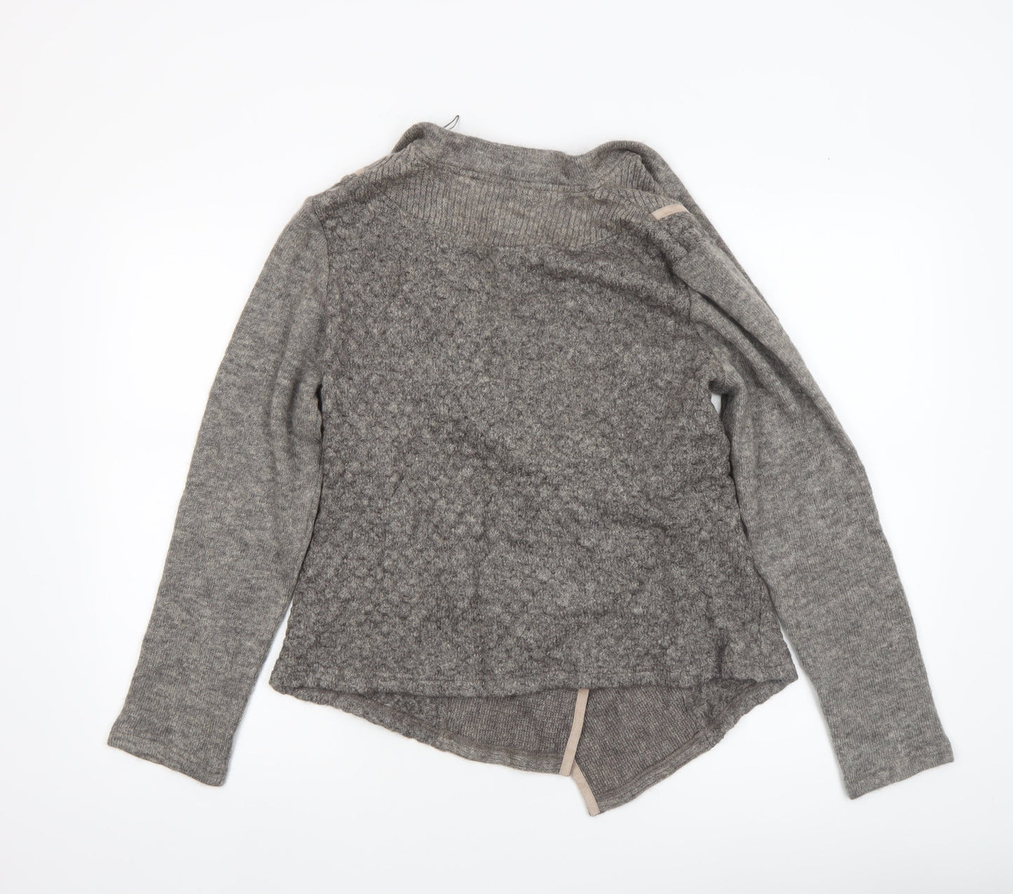 Womens UK Size 14 FRANK WALDER Grey Cardigan Jumper